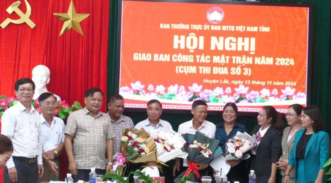 Cụm thi đua số 3 giao ban công tác Mặt trận năm 2024