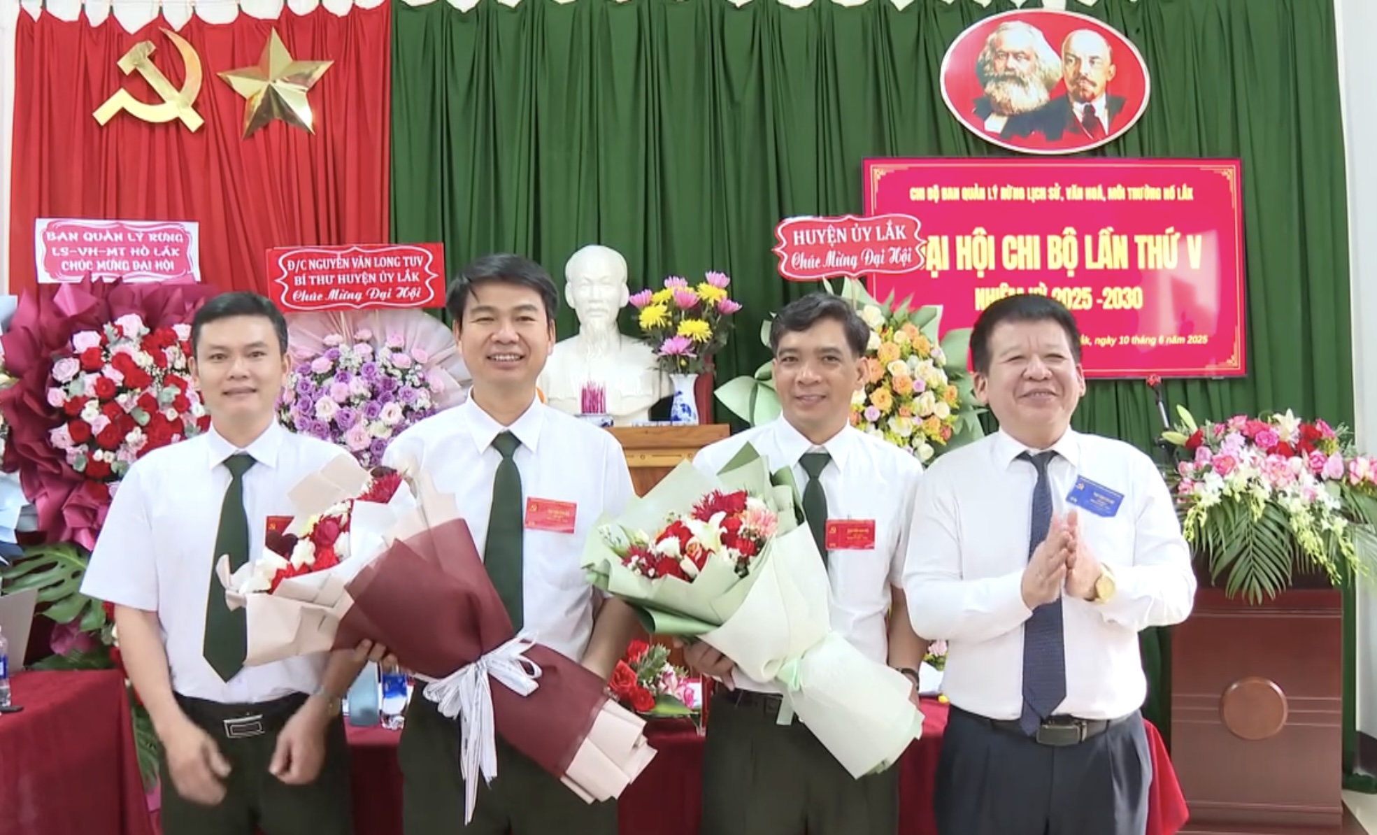 Đại hội Chi bộ Ban Quản lý Rừng lịch sử – văn hóa – môi trường Hồ Lắk lần thứ V, nhiệm kỳ 2025 – 2030