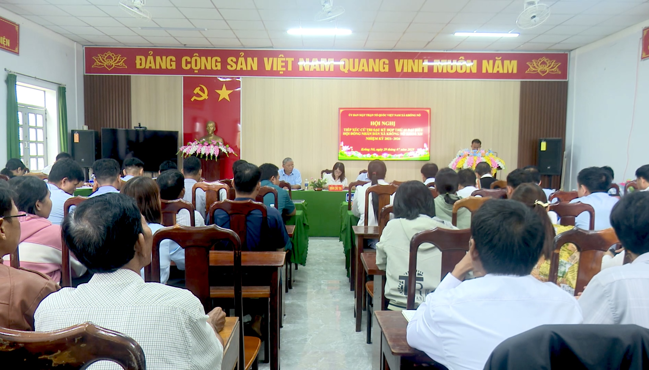 Hội nghị tiếp xúc cử tri sau kỳ họp thứ 10 HĐND xã Krông Nô khóa XII, nhiệm kỳ 2021–2026