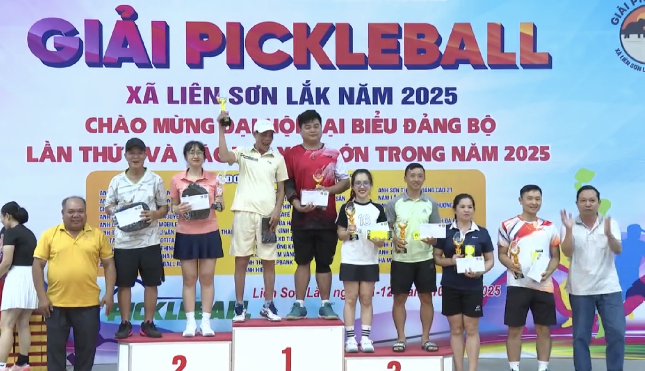 Giải pickleball xã Liên Sơn Lắk 2025 – Lan tỏa năng lượng tích cực, kết nối cộng đồng