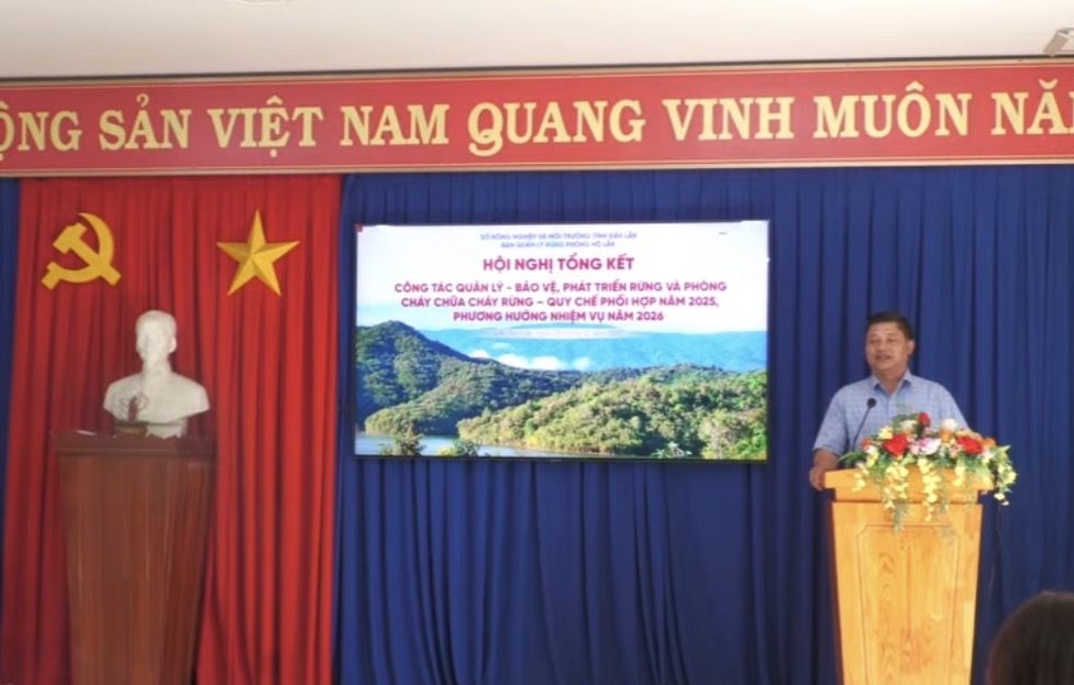 Hội nghị tổng kết công tác bảo vệ, phát triển rừng và phòng cháy, chữa cháy rừng và quy chế phối kết hợp năm 2025