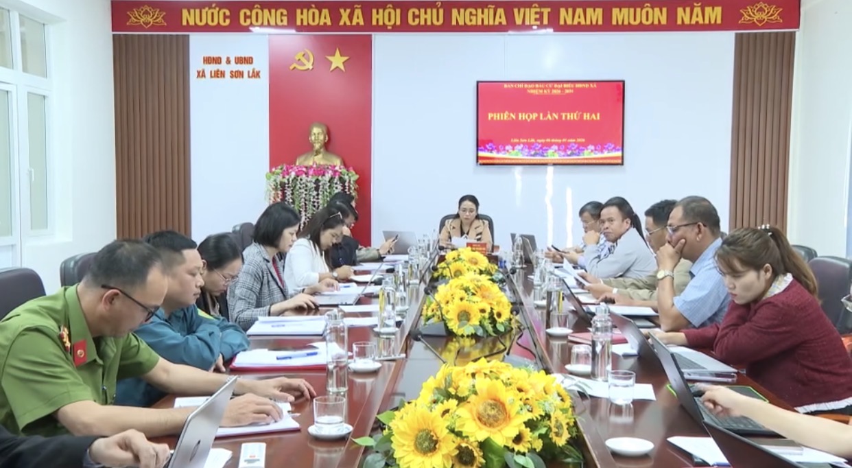 Ban chỉ đạo bầu cử xã Liên Sơn Lắk họp triển khai nhiệm vụ bầu cử đại biểu Quốc hội và HĐND các cấp nhiệm kỳ 2026-2031